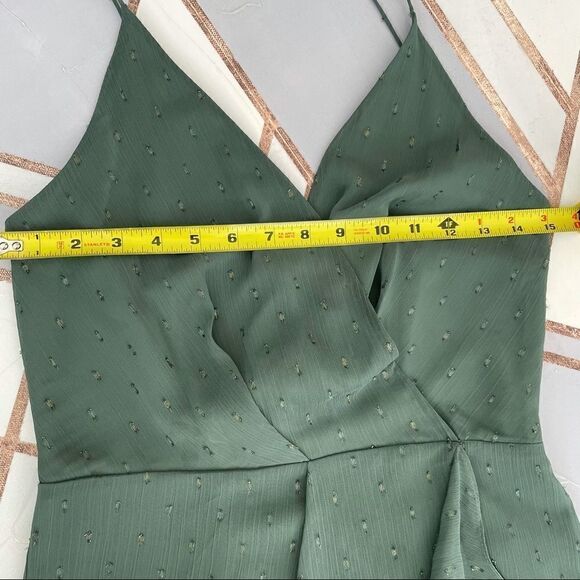 NORDSTROM DRESS Willows Forest Green Drape Dress - Picture 7 of 11